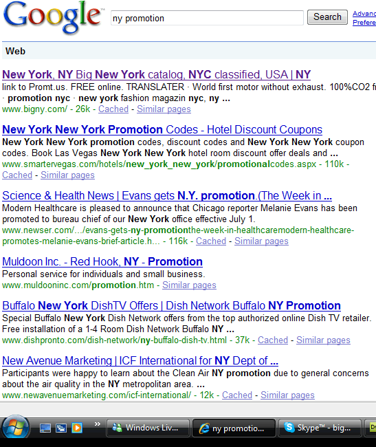 ny promotion Google