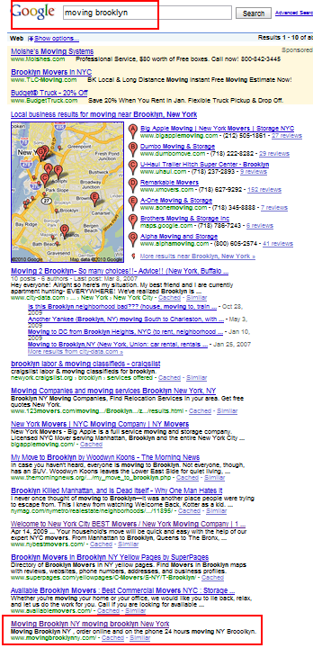 moving brooklyn on Google