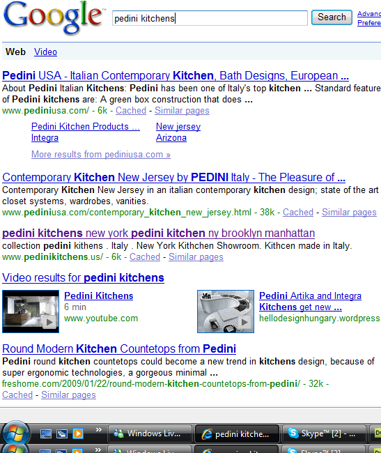 pedini kitchens from Italy