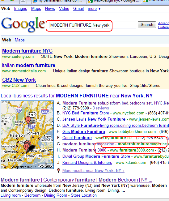 modern furniture New York