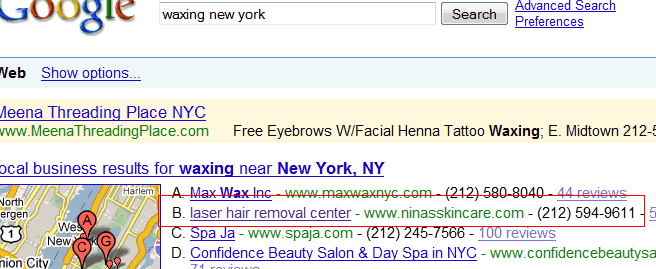 waxing New York
